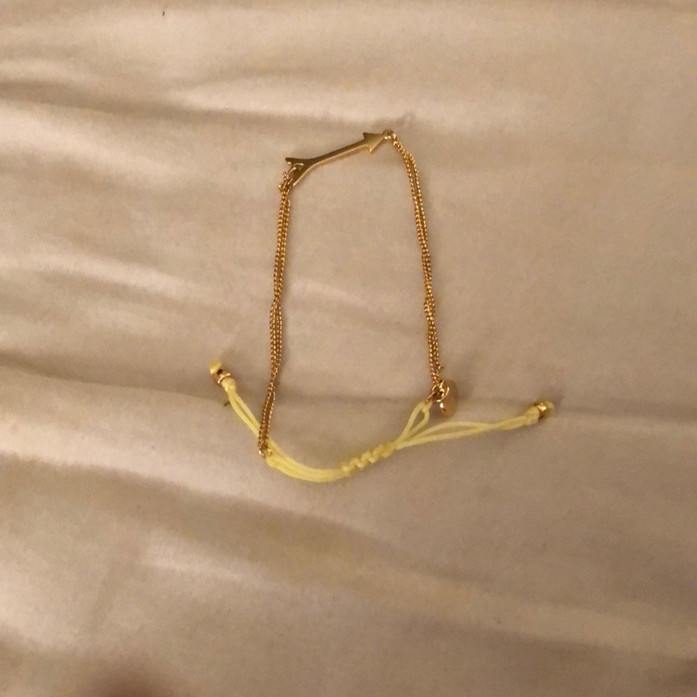 Stella & Dot Yellow Arrow Wish Bracelet
